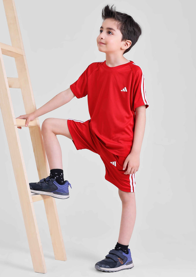 Adi Triliner Tracksuit Red