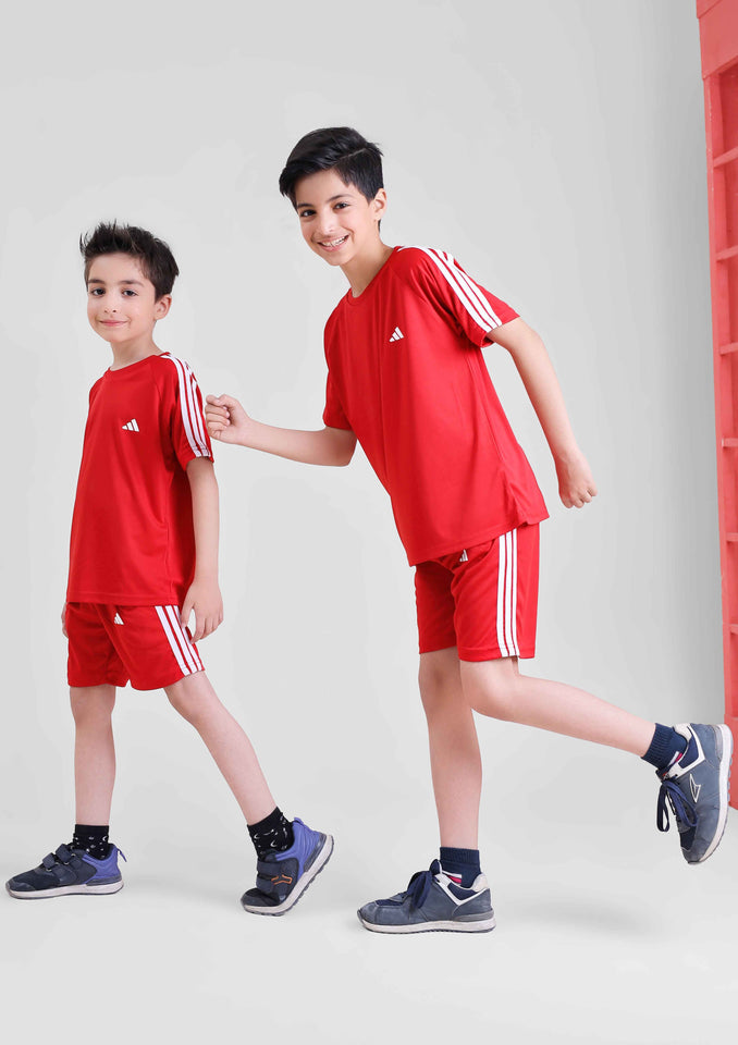 Adi Triliner Tracksuit Red