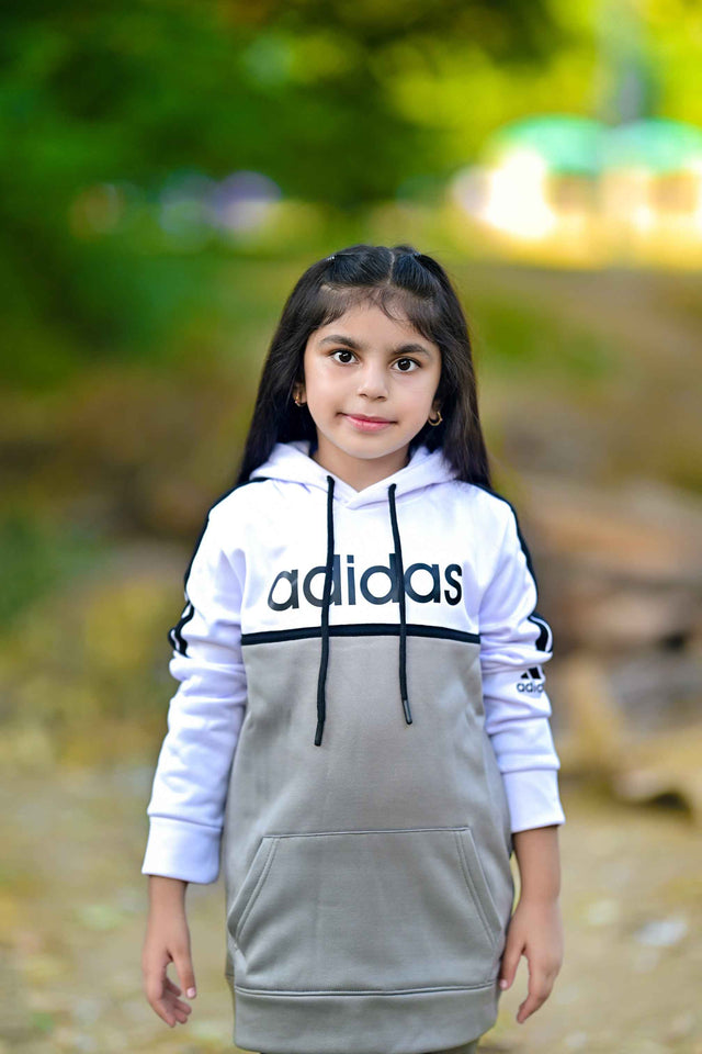 Adi Premium Tracksuit Grey White