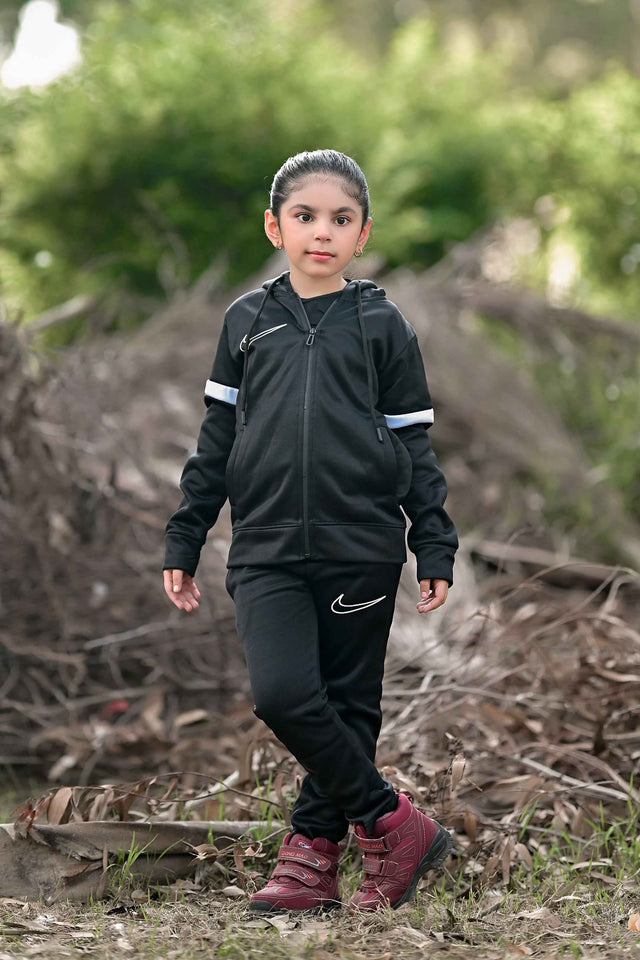 NIK Premium Tracksuit Black White