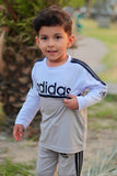 Adi Ful Sleeves Grey White Tracksuit