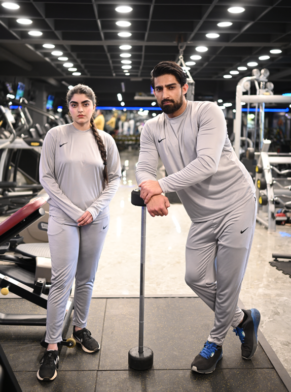Nik Silver-Grey Full Sleeves Dri-Fit Tracksuit-F