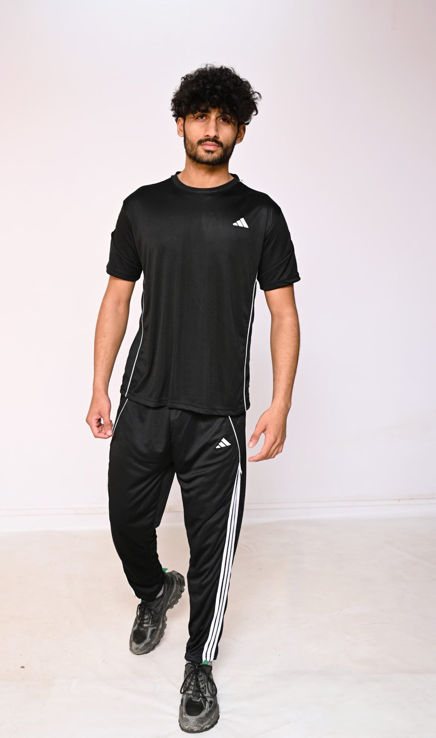 Adi Black Dri-Fit Tracksuit