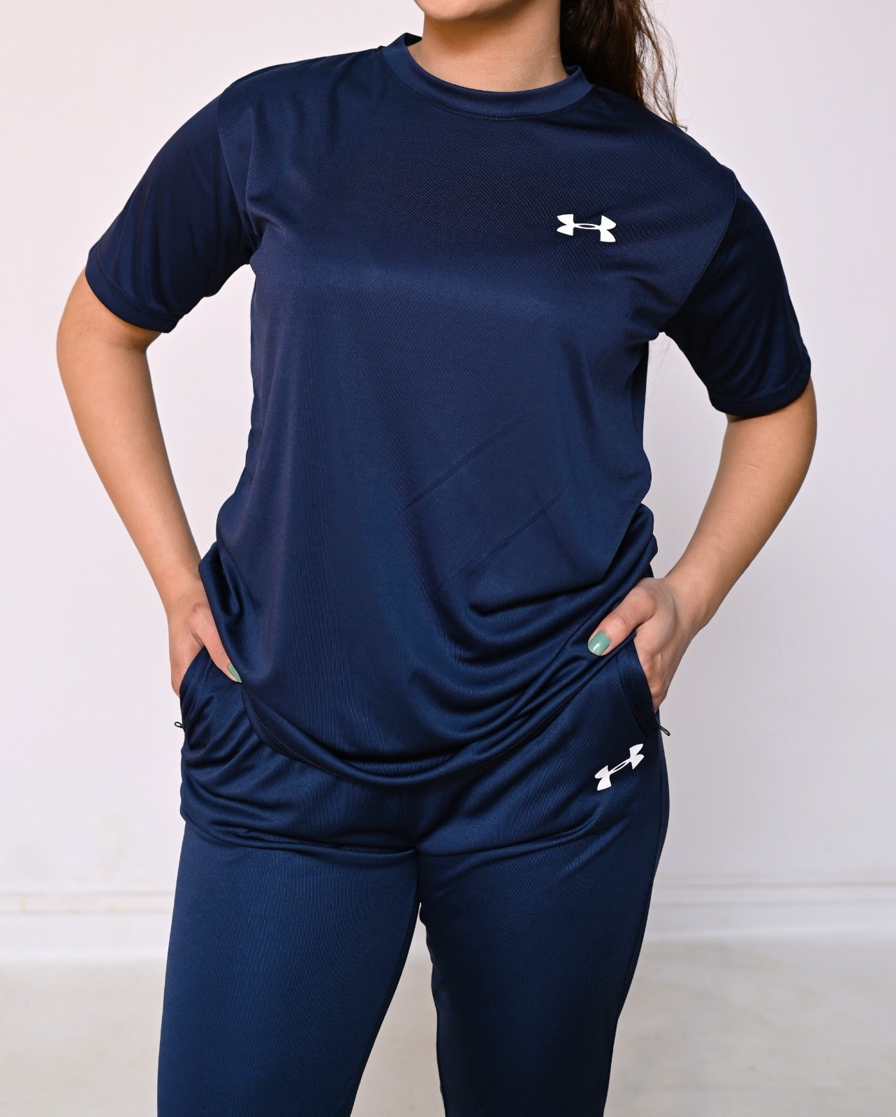 UA Dri-Fit Tracksuit Navy-F