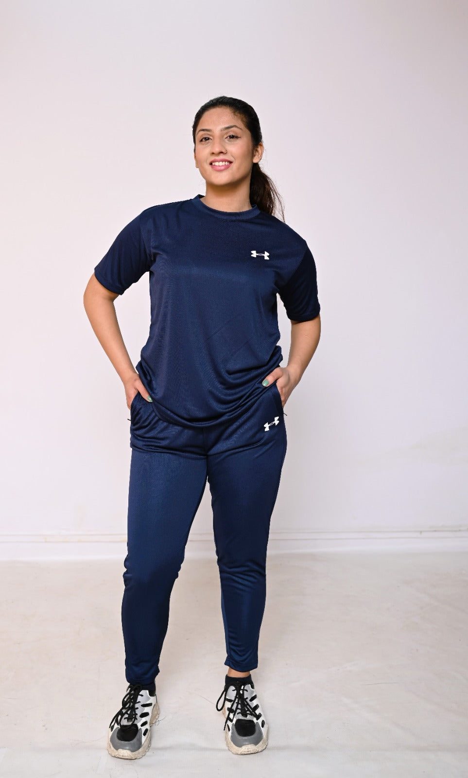 UA Dri-Fit Tracksuit Navy-F