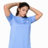 ADI Sky Blue with White Stripes Dri-Fit Tracksuit-F