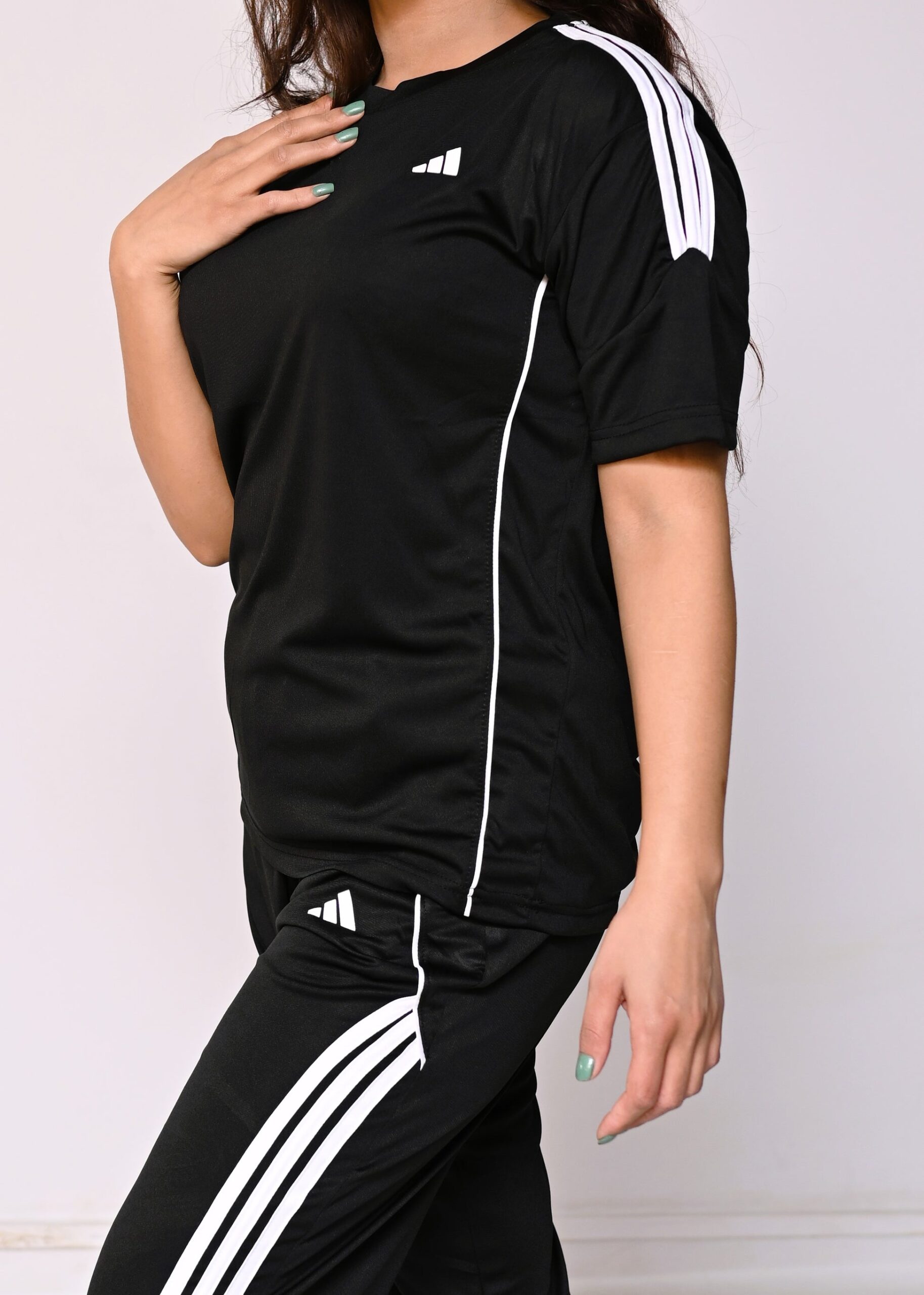 Adi Black Dri-Fit Tracksuit-F