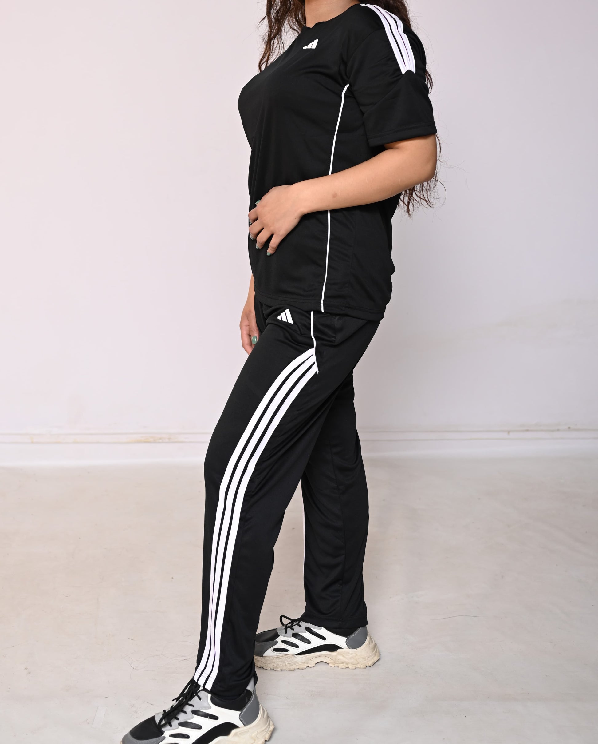 Adi Black Dri-Fit Tracksuit-F