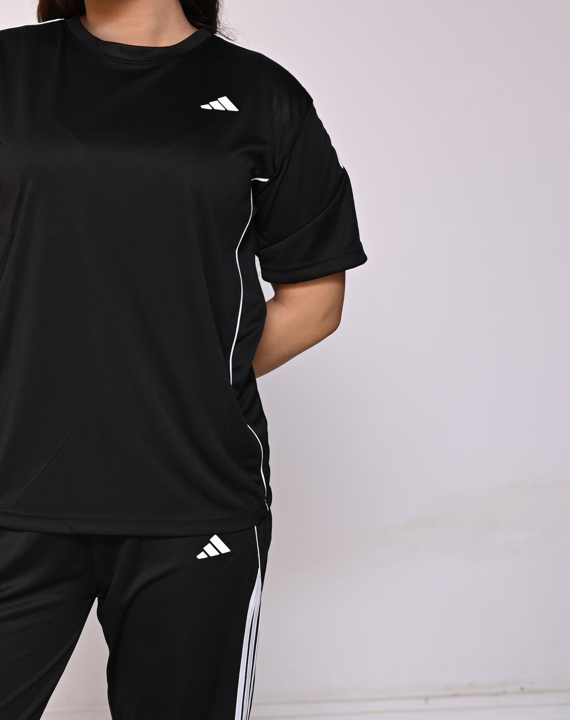 Adi Black Dri-Fit Tracksuit-F