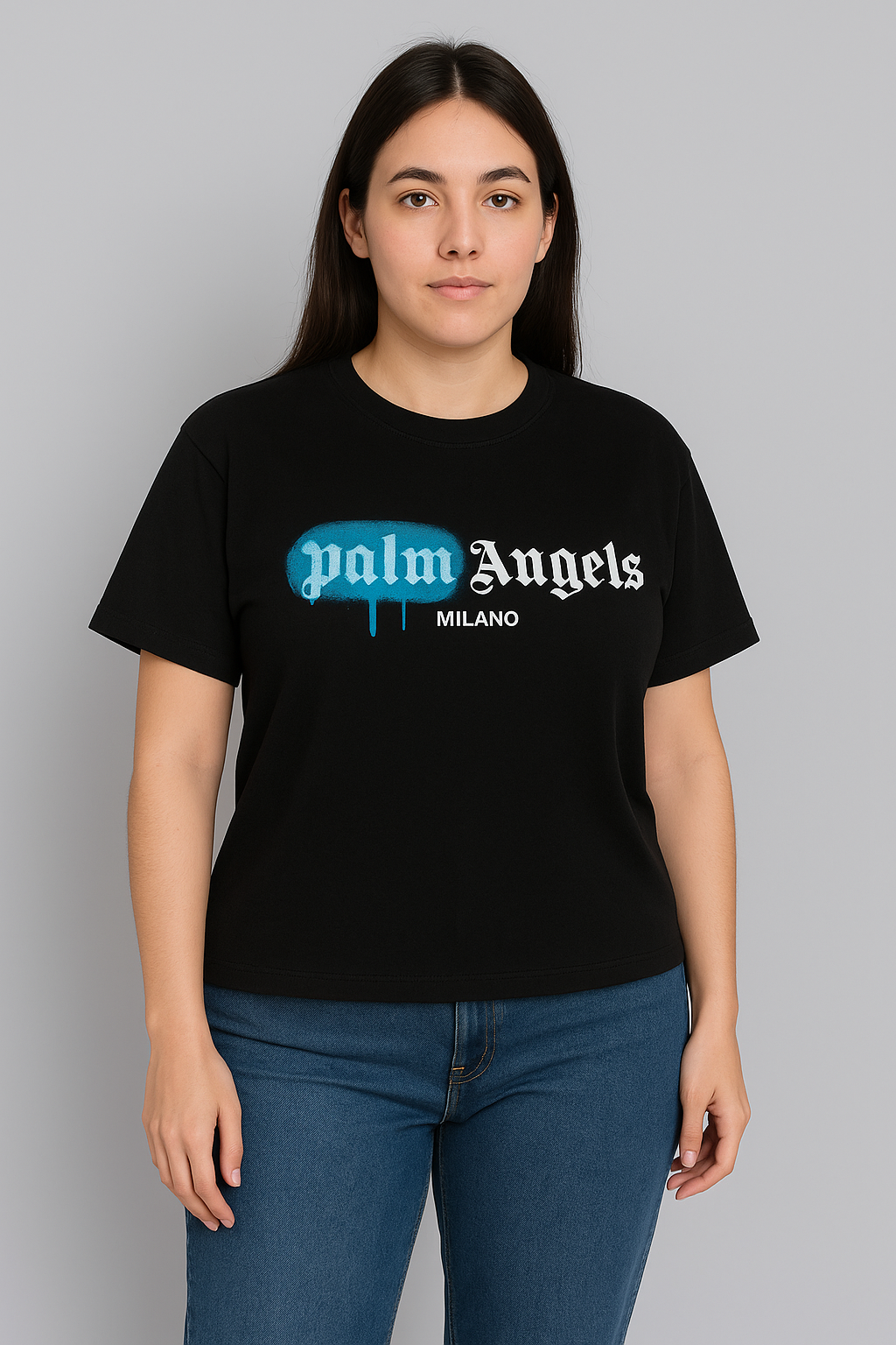 ChatGPT Image Jun 24, 2025, 07_04_58 PM Palm Angls Milno T-Shirt Graphic- Black -F