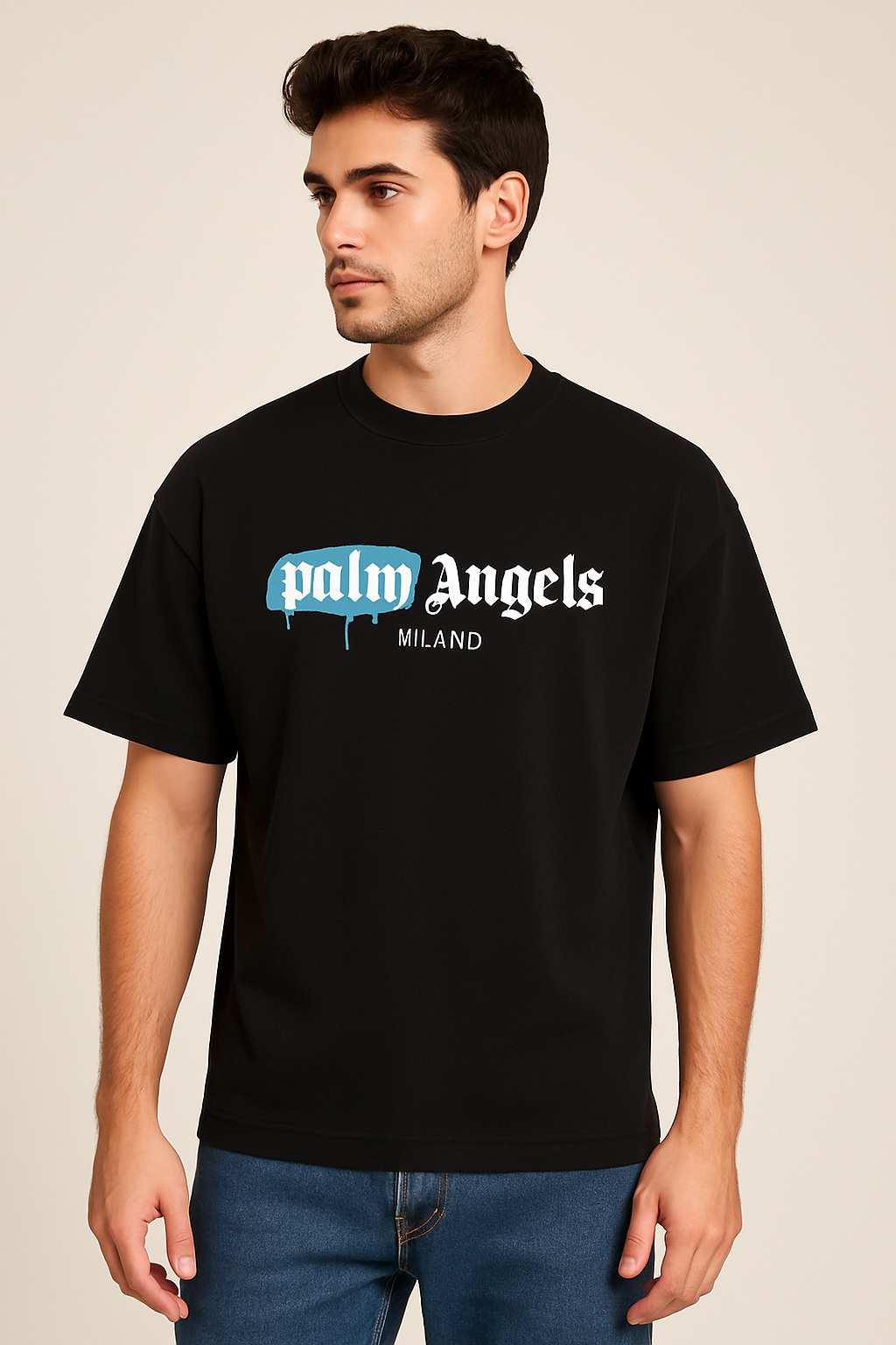 ChatGPT Image Jun 24, 2025, 08_01_10 PM Palm Angls Milno T-Shirt Graphic – Black