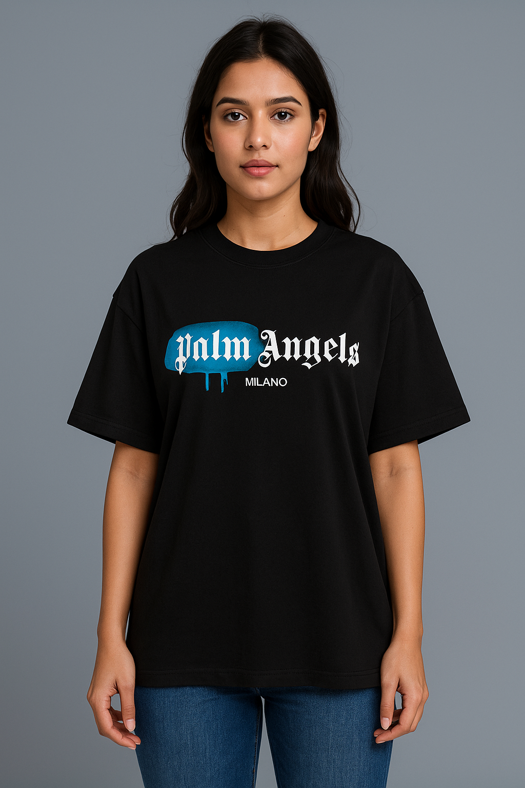 ChatGPT Image Jun 24, 2025, 08_02_16 PM Palm Angls Milno T-Shirt Graphic- Black -F