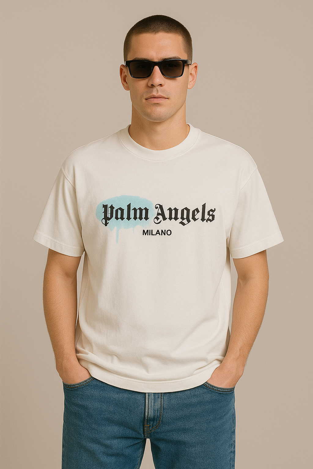 Palm Angls Milno T-Shirt Graphic – White