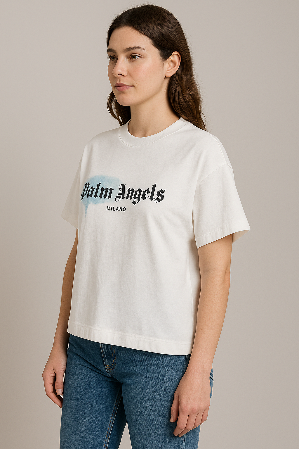 ChatGPT Image Jun 24, 2025, 10_51_49 PM Palm Angls Milno T-Shirt Graphic – White - F
