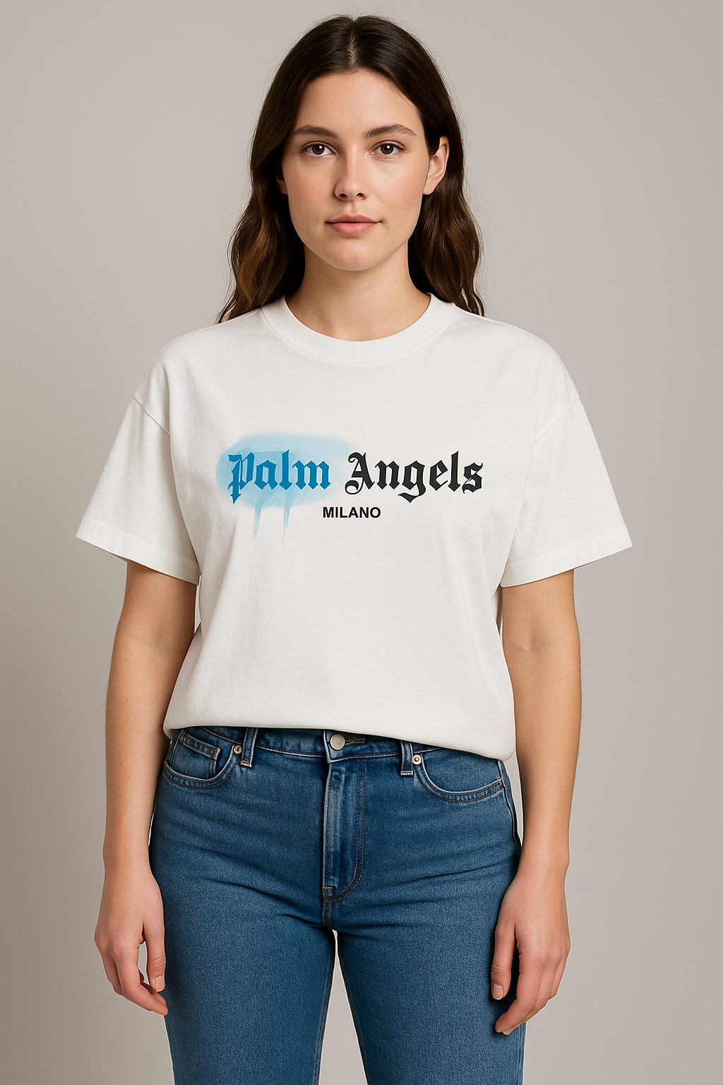 Palm Angls Milno T-Shirt Graphic – White - F