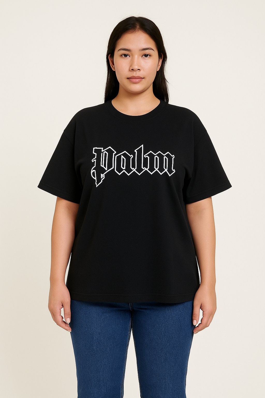 ChatGPT Image Jun 25, 2025, 10_22_16 AM Palm Ang Imported T shirt -Black -F
