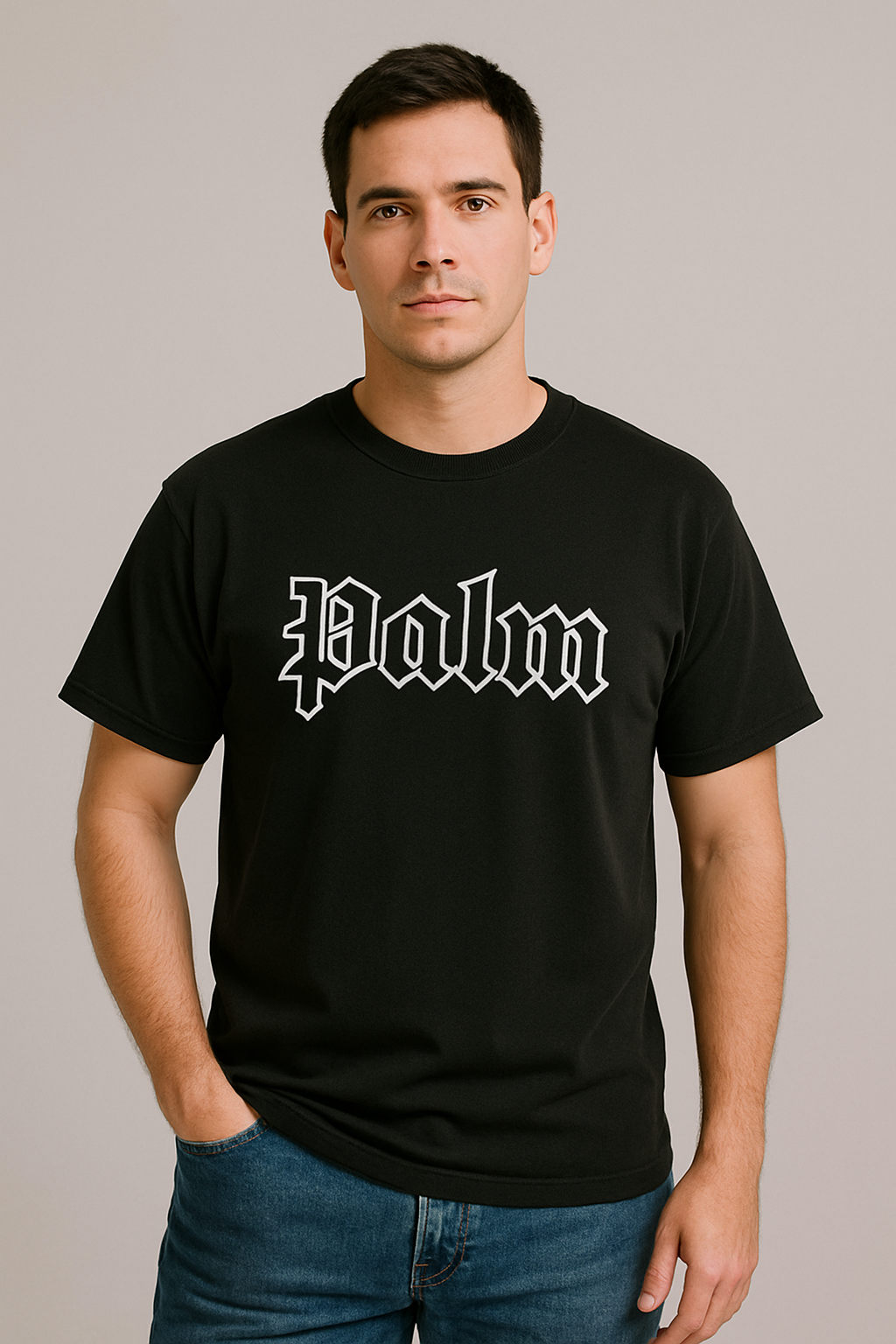 ChatGPT Image Jun 25, 2025, 10_22_34 AM Palm Ang Imported T shirt -Black