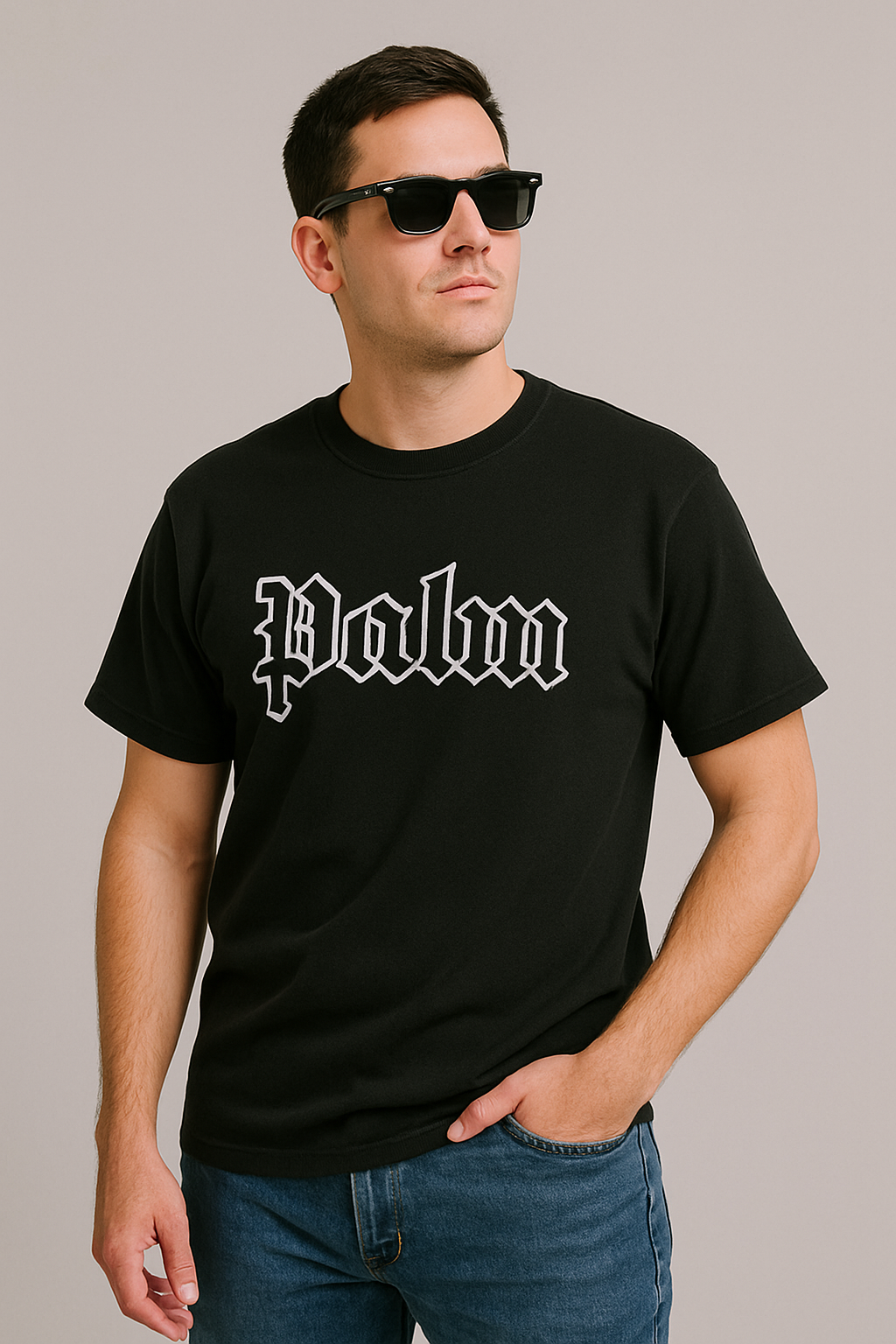 Palm Ang Imported T shirt -Black